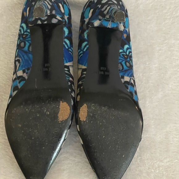 Nine West Butterfly Wing Print Heels Size 6M - Picture 4 of 7